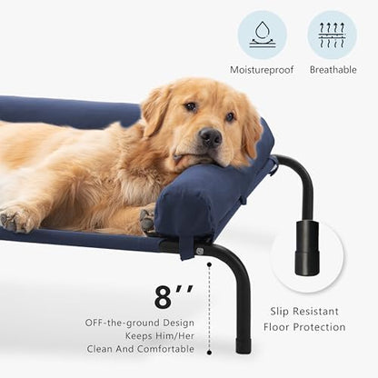 Cooling Elevated Dog Bed for Large Dogs, Outdoor Raised Dog Beds Dogs Cot - Image 2