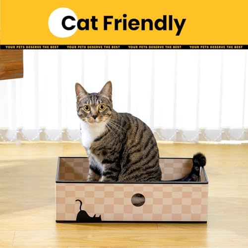 Conlun Cat Scratcher Box, Cardboard Pad, Bed - Image 4
