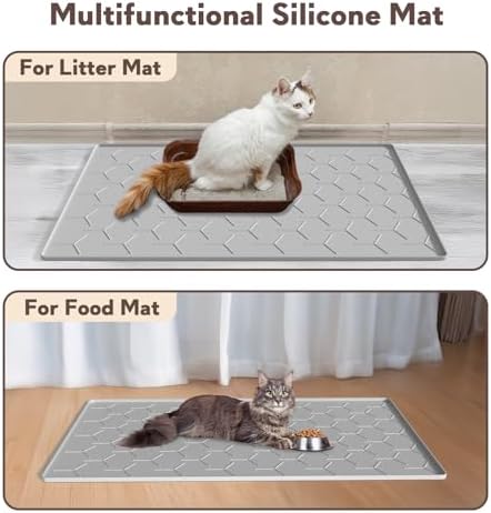 Garoopion Silicone Cat Litter Mat 34×22 inch - Image 6