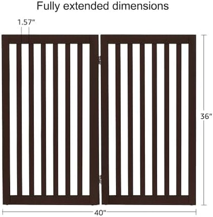 unipaws 36”H Free Standing Pet Gate - Image 4