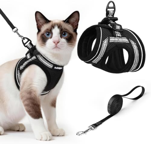 rabbitgoo Cat Harness and Leash Set, Step-in Soft Vest by rabbitgoo