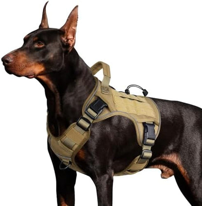 WINGOIN Tactical Dog Harness for Large Dogs, Heavy Duty No Pull Dog Harness by WINGOIN