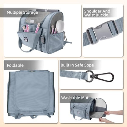 Lollimeow Expandable Large Cat Carrier Backpack, Supports up to 14 lbs - Image 6