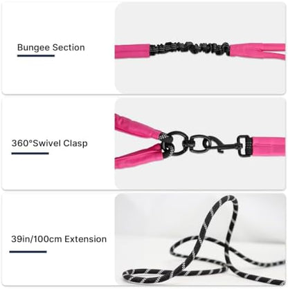 Pieviev Double Dog Leash for 2 Medium&Large Dogs, Longer Coupler, No Tangle - Image 3