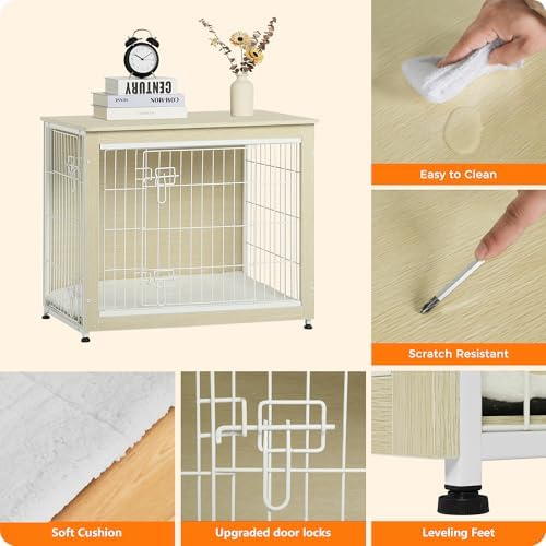 DWANTON 32.5" Dog Crate Furniture - Image 5