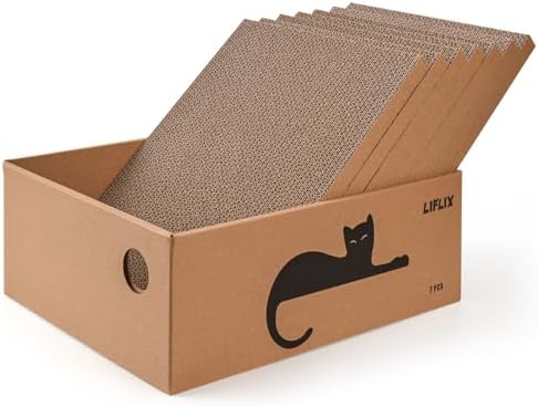 LIFLIX 7PCS Reversible Cat Scratching Pads by LIFLIX