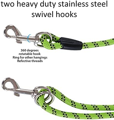 100FT Extra Long Dog Leash for Dog Training, Reflective Threads Check Cord Dog - Image 5