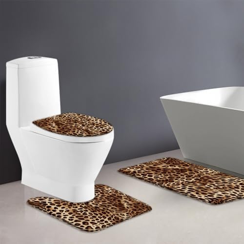 Leopard Print Bath Mat Cheetah Wild Safari Skin Powerful Animal Big Cat - Image 2