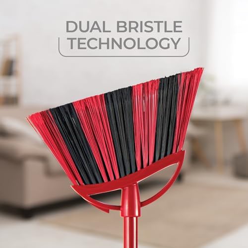 O-Cedar One Sweep Broom & Step-On Dustpan Set | Patented Wave Bristles Remove - Image 3