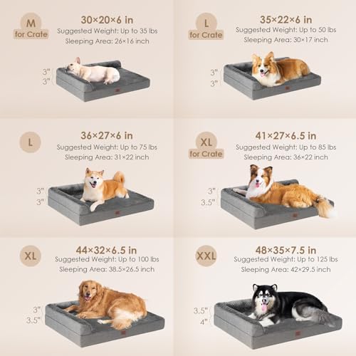 EHEYCIGA Extra Large Dog Bed Othorpedic, Memory Foam XL Dog Bed - Image 2