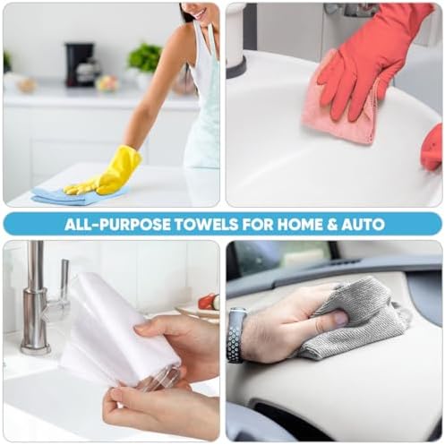 AIDEA Microfiber Cleaning Cloth Roll-55 Sheets, Microfiber Towels 11×9" - Image 5