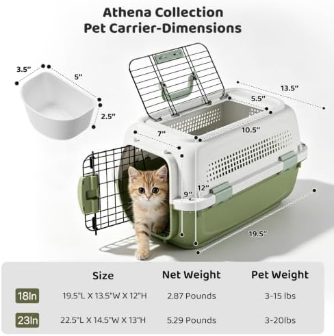Athena Collection 20" Hard-Sided Pet Carrier - Image 2