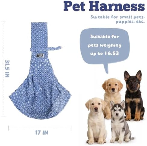 Small Pet Sling Carrier Breathable Texture - Image 2