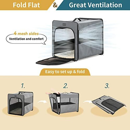 PETSFIT Collapsible Dog Crate, Soft Sided Dog Crate - Image 5