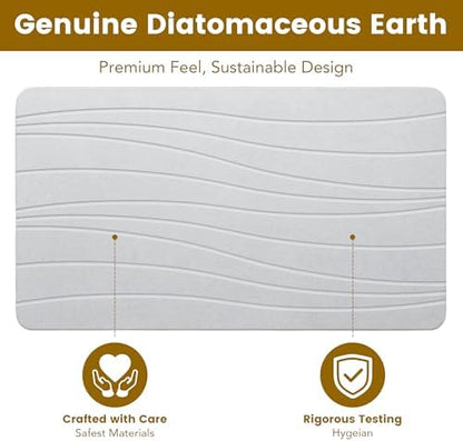 Extra Large Stone Bath Mat, Super Absorbent Diatomite Stone Mats - Image 5