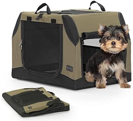 PETSFIT Travel Dog Crate, Soft Dog Crate by Petsfit