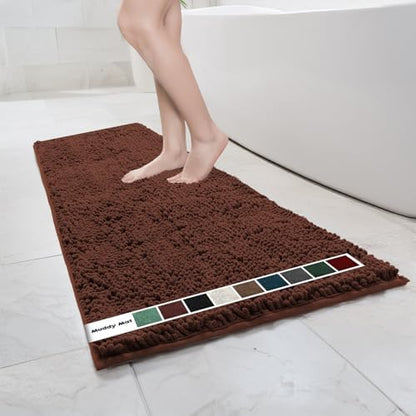 Muddy Mat® | Chenille Bathroom Rugs Quick Dry Microfiber Mats Non Slip Washable by MuddyMat%C2%AE