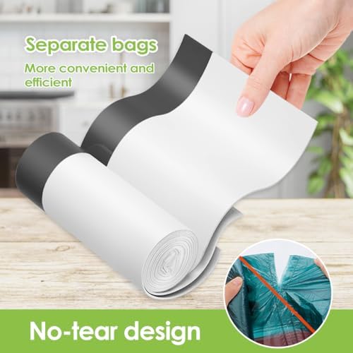 Teivio 2.6 Gallon 80 Counts Mini Small Drawstring Trash Bags Garbage Bags - Image 3