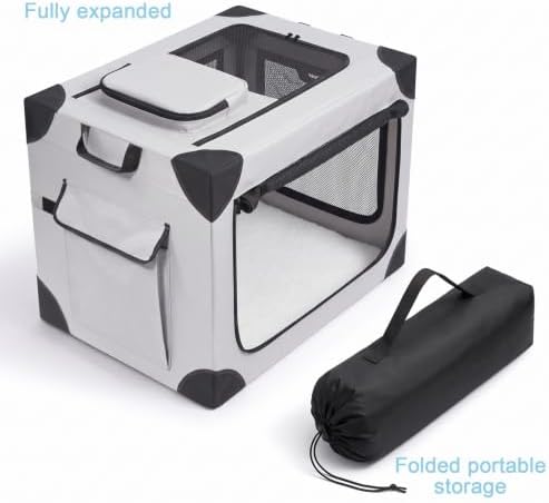Portable Soft Medium Dog Crate Collapsible Pet Travel Kennel M - Image 7