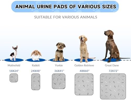 Sunheir Washable Pee Pads for Small Pet 5-Pack, Reusable Pet Training Pads - Image 6