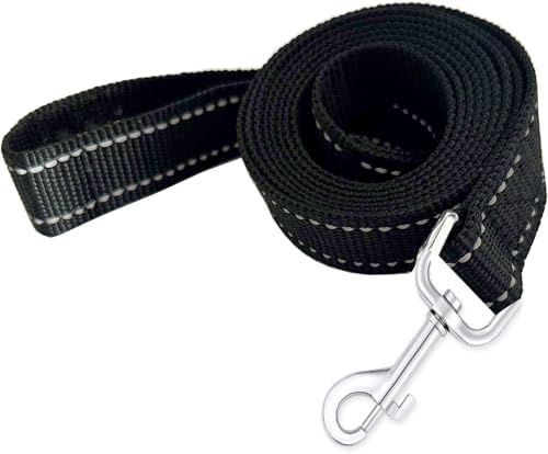Reflective Dog Leash 7Ft /8 Feet Long, 1 Inch Wide, by TAIDA