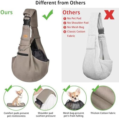 CUBY Adjustable Dog Cat Sling Carrier - Image 2