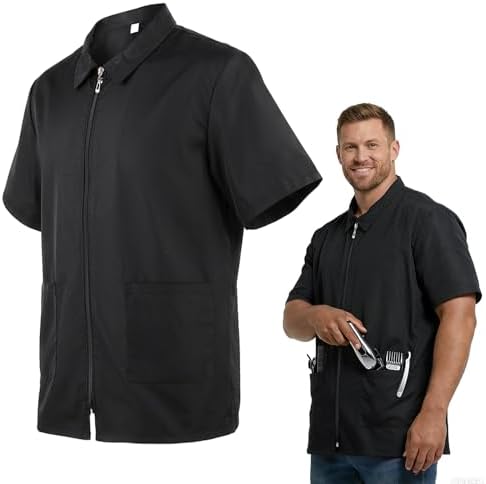 Noverlife Barber Jackets for Men, Hair Repellent Stylist Vest by Noverlife