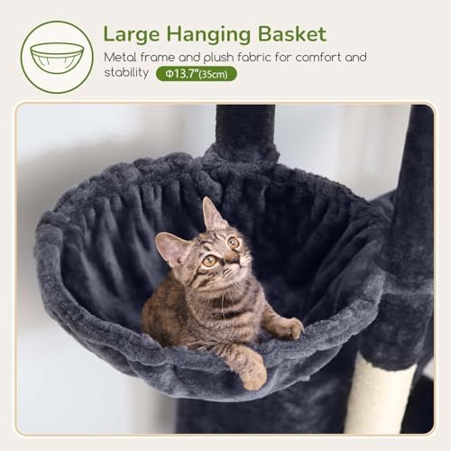 Globlazer Cat Tree for Large Adult Cats, Heavy Duty Indoor Cat Tower - Image 4