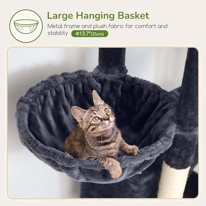 Globlazer Cat Tree for Large Adult Cats, Heavy Duty Indoor Cat Tower - Image 4