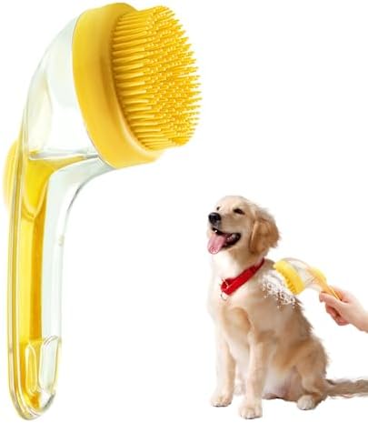 2025 New Pet Bath Brush, 2 in 1 Dog Bathing Grooming Massage Brush by ASFANST