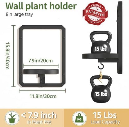 LASZOLA Plant Picture Frame Holder Shelf Wall Window Indoor - Image 2