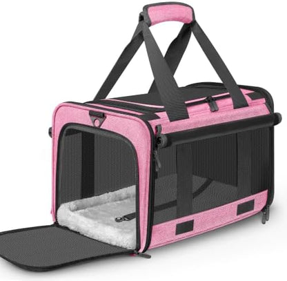 Soft Sided Cat Carrier for Anxious Pets by Unknown