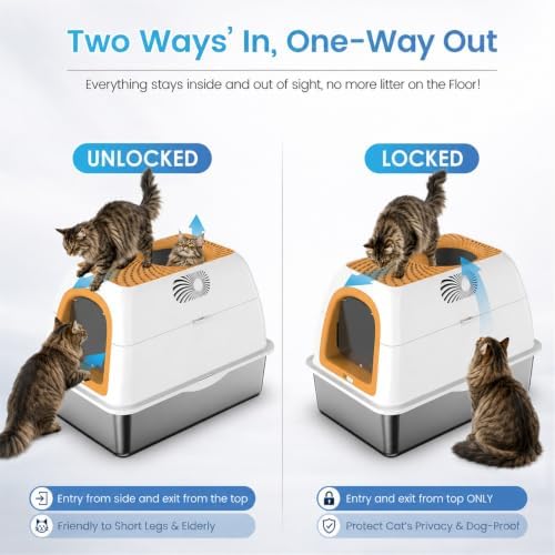 SuzziPaws Stainless Steel Litter Box Dog-Proof Leak-Proof - Image 5