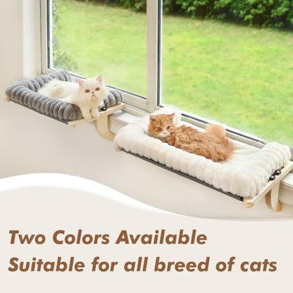 Cloud-Soft Cat Window Sill Perch, Zipper Design Cushion Pet Bed - Image 5