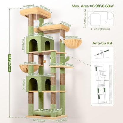 Globlazer Sturdy Extra Large Cactus Cat Tower - Image 6