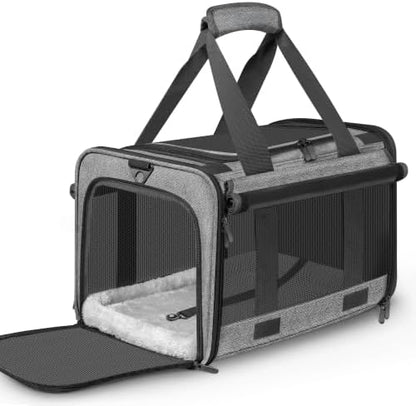 Soft Sided Cat Carrier for Anxious Pets by Unknown
