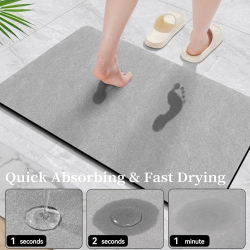 Bathroom Mat Rugs Sets 2 Piece Stone Bath Mats - Image 3