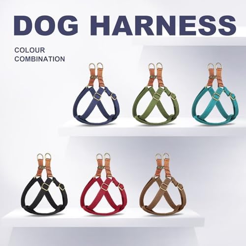 Didog Step in Dog Harnes for Medium Dogs, Dark Blue, Chest 19-28" - Image 6