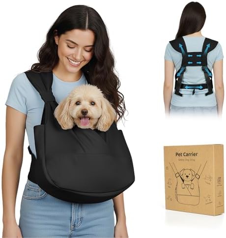 Dog Sling Carrier Front with Thicken Bottom Support by GoGoPaw