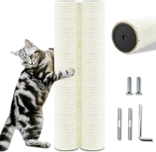 Cat Scratching Post Replacement Pole, Natural Sisal Cat Tree Replacement Parts by SIYIPURR