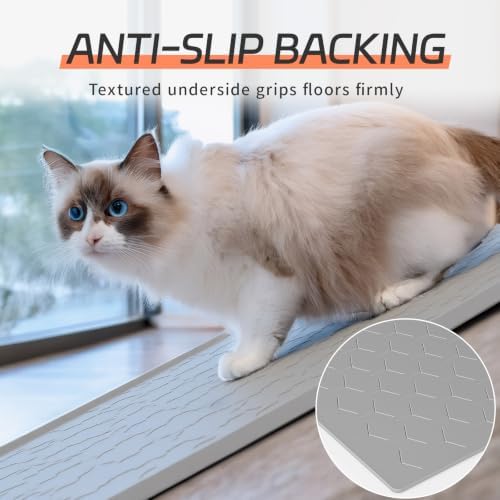 Bulkniu Silicone Cat Litter Mat, Raised Edge Waterproof - Image 6