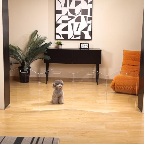 Clear Acrylic Freestanding Dog Gates - Image 4