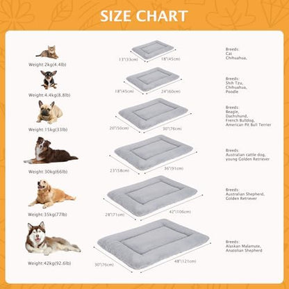 Reversible Dog Bed Mat with Plush and Corn Velvet, Soft Warm Pet Cushion - Image 7