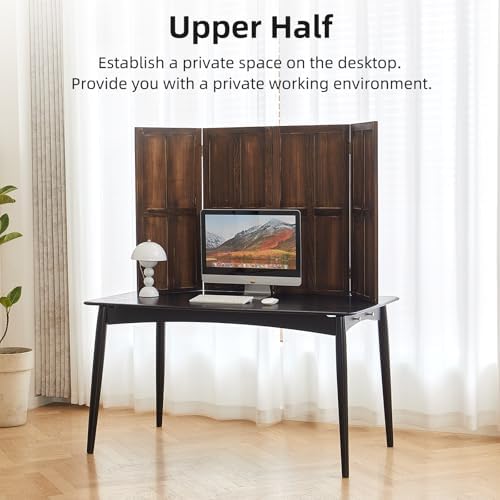 4 Panel Room Divider, 2-in-1 Detachable Privacy Screen - Image 3