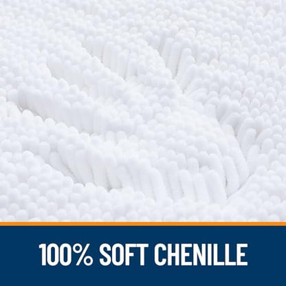 OLANLY Small Bathroom Rugs 30x18, Extra Soft Absorbent Chenille Bath Rugs - Image 3