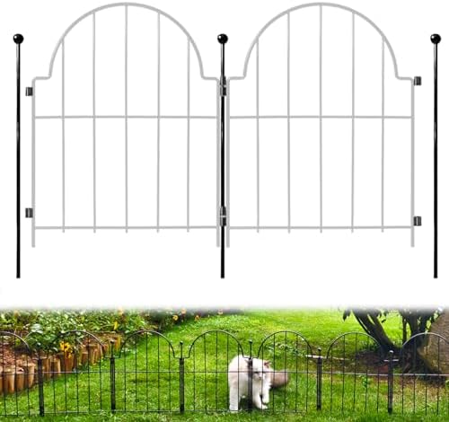 Blingluck Decorative Garden Fence Stakes 3 Pack Without Fence Panels by Blingluck