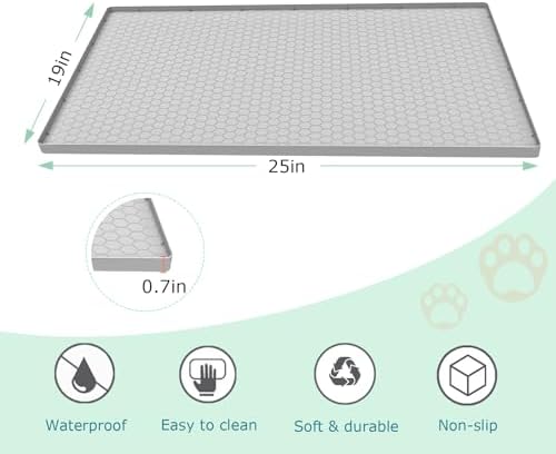Cat Litter Mat for Litter Box, Silicone Large Cat Litter Trapping Mat - Image 4