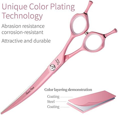 Curved Dog Grooming Scissors - Image 2