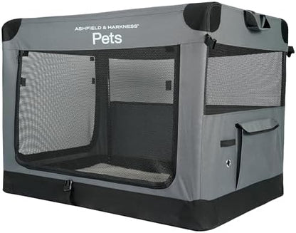 Ashfield & Harkness Collapsible Soft Dog Crate 42" by AshfieldHarkness