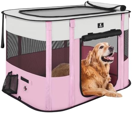 X-ZONE PET Dog Playpen, Puppy Cat Play Pen Portable Foldable Indoor/Outdoor by X-ZONEPET